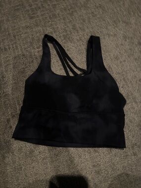 Black Strappy Sports Bra